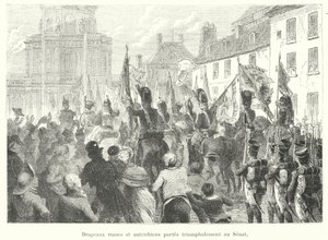 Russian and Austrian Flags Triumphantly Carried to the Senate
