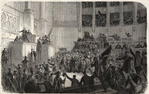 Duchess of Orleans in the Chambre des Deputes (1848), Paris, France - Revolution of 1848