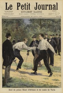 Duel Between Prince Henri of Orleans and the Count of Turin, Vaucresson, France, 1897