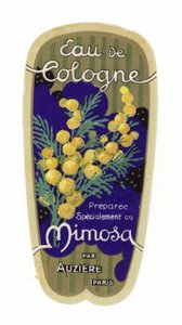 Eau de Cologne label, Mimosa
