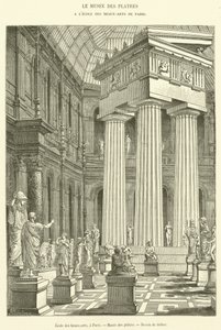 School of Fine Arts, Paris, Plaster Museum (engraving) by French School