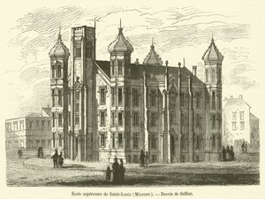 Higher School of Saint-Louis, Missouri (engraving)