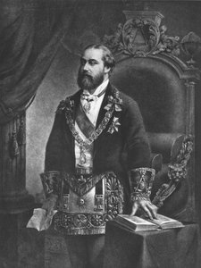Edward Prince of Wales, later Edward VII, as Grand Master of Freemasonry, 1884 by French School