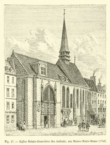 Sainte-Genevieve des Ardents Church, rue Neuve-Notre-Dame, 1704 by French School