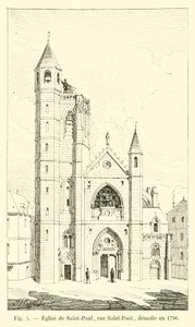 Church of Saint-Paul, Rue Saint-Paul, demolished in 1796 by French School