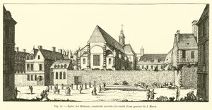 Church of the Minimes, Built in 1610; Facsimile of an Engraving by I Marot