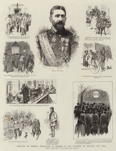 Election of General Boulanger as Member of the Chamber of Deputies for Paris by French School