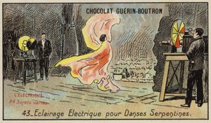 Electric lighting for the serpentine dance by French School