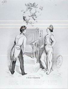 Electricity, Caricature of the 1848 Revolution by French School