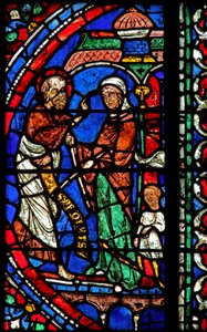 Elijah Meets the Widow of Sarepta Picking Up Sticks by French School
