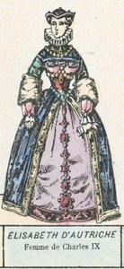 Elisabeth of Austria, Wife of Charles IX by French School