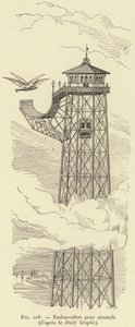Airship Dock (after the Daily Graphic) (engraving) by French School