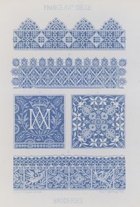 Embroidery by French School