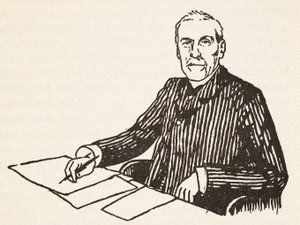 Emile Boutroux, illustration from Histoire de la Nation Francaise, Sciences, Volumes I & II by French School
