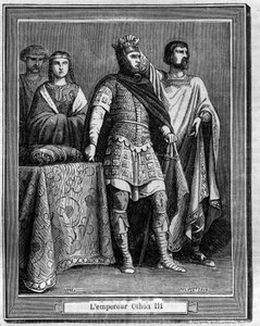 Emperor Othon III (980-1002), German Roman Emperor Engraving in 