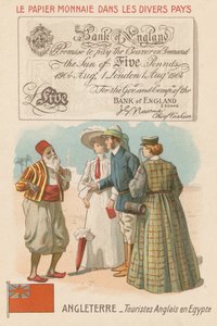 English Tourists in Egypt by French School