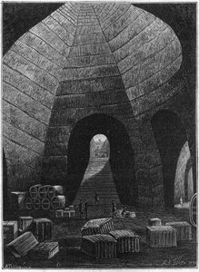 Entering the Cellars of the Champagne House Theophile Roederer Founded in Reims in 1864 by French School