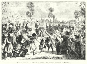 Enthusiasm of the Populations at the Arrival of French Troops in Poland (engraving)