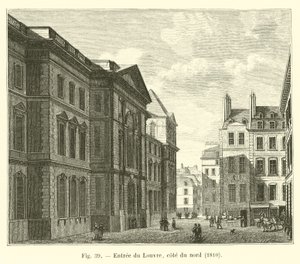 Entrance of the Louvre, north side, 1810