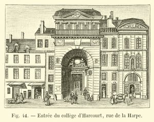 Entrance of the College of Harcourt, Rue de la Harpe