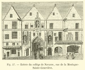 Entrance of the College of Navarre, Rue de la Montagne-Sainte-Genevieve