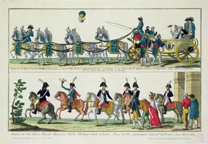 Entry to Paris of Charles, Count of Artois, and Entry to Paris of Louis XVIII, King of France and Navarre