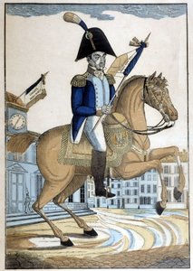 Equestrian portrait of General Lafayette, Commander-in-Chief of the National Guard of France by French School
