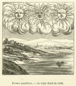 Popular Errors, The Triple Sun of 1492 (engraving) by French School