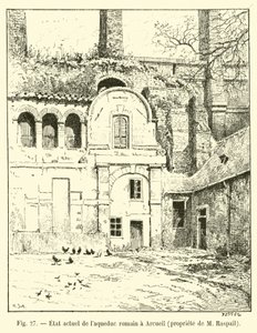 Current State of the Roman Aqueduct at Arcueil, Property of M Raspail by French School