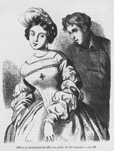 Etienne Lousteau Speaking to an Actress, Illustration from 