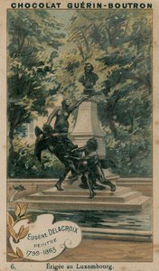 Eugene Delacroix, Painter, 1799-1863, Erected in Luxembourg