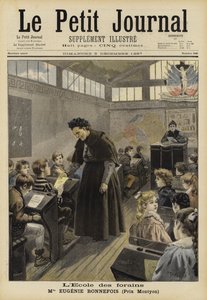 Eugenie Bonnefois, French Schoolteacher, at Her School for the Children of Fairground Workers