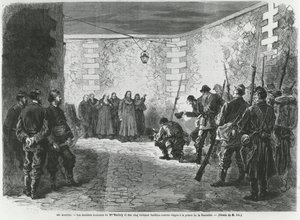 Execution of Georges Darboy, 24th March 1871 (engraving) by French School