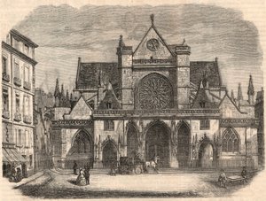 Exterior view of the church Saint-Germain l