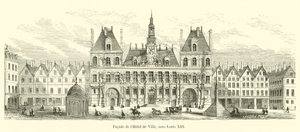 Facade of the Hotel de Ville, under Louis XIII by French School