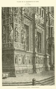 Facade of the Chartreuse de Pavie by French School