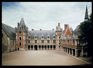 Facade of the Louis XII Wing, 1498-1503 by French School