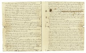 Facsimile of the Will of Louis XVI of France by French School