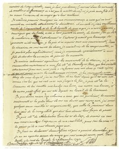 Facsimile of the Will of Louis XVI of France by French School