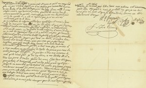 Facsimile of the Will of Marie Antoinette