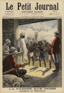 Famine in India, 1897 by French School