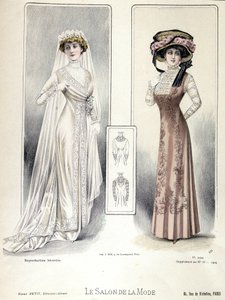 Fashion Show, March 20, 1909: Wedding Dress by French School