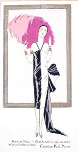 Fashion design for an evening dress 