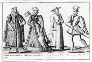 Fashion During the Tudor Period by French School