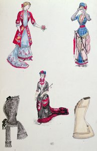 Fashion in 1880 by French School
