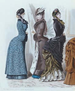 Fashion plate from Le Moniteur de la Mode, 1882 by French School