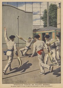 Fatal accident during a game of Basque pelota