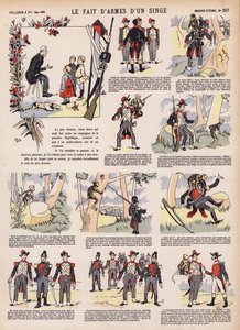 Feats of arms of a monkey by French School