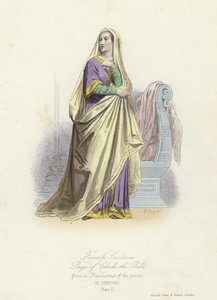 Female Costume of the Reign of Charles the Bald, King of the West Franks by French School