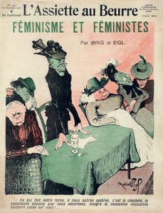 Feminist Cartoon, Cover of French Satirical Magazine 